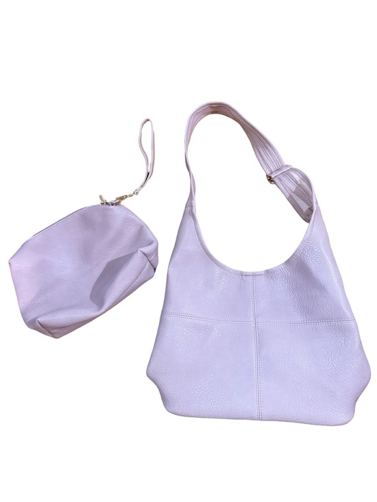 Montana West Handbags - Montana West Pink Vegan Leather shoulder Bag and Cosmetic Bag Combo